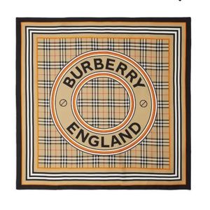 Burberry Montage print square scarf